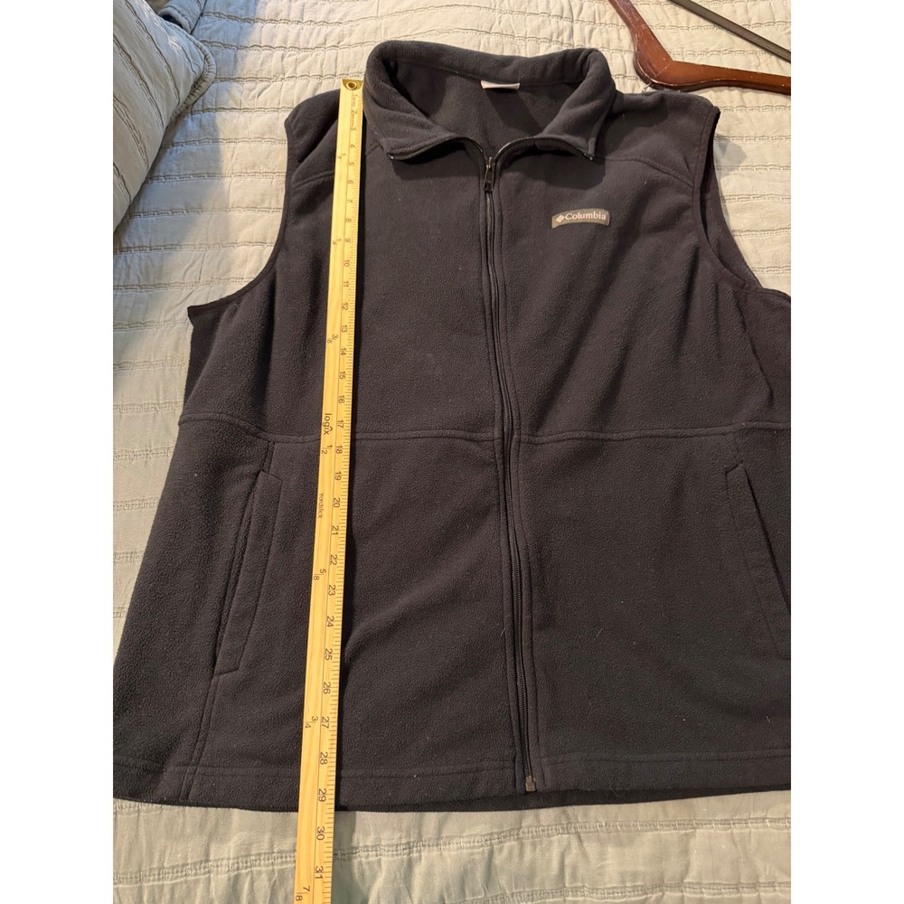 Columbia Mens Steens Mountain Fleece Vest Black Full Zip XXL XM2696 - Picture 7 of 7